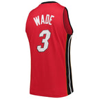Men's Miami Heat Dwyane Wade Mitchell & Ness Red 2005-06 Hardwood Classics Swingman Jersey