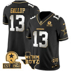 DAL Est. 1960 & We Dem Boyz Patch Gold Vapor Limited Jersey V2