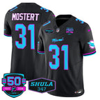 MIA "Miami Vice" Shula 347 & 50th Perfect Season Patch Vapor Limited Jersey