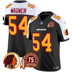 WR 75th Patch Throwback Vapor Limited Jersey