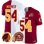 WR 75th Patch Throwback Vapor Limited Jersey