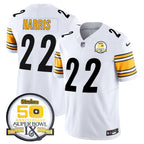PIT 50th Anniversary Of Super Bowl IX Patch Vapor Limited Jersey