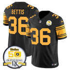 PIT 50th Anniversary Of Super Bowl IX Patch Vapor Limited Jersey