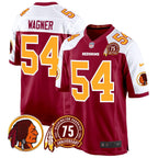 WR 75th Patch Throwback Game Jersey