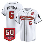 TB 50th Season Patch Vapor Baseball Jersey - All Stitched