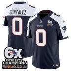 NE 6-Time Champions Patch Vapor Limited Jersey