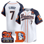 DEN Throwback Vapor Baseball Jersey - All Stitched