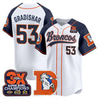 DEN Throwback Vapor Baseball Jersey - All Stitched