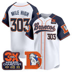 DEN Throwback Vapor Baseball Jersey - All Stitched