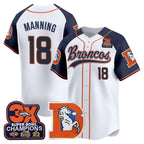 DEN Throwback Vapor Baseball Jersey - All Stitched