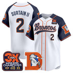 DEN Throwback Vapor Baseball Jersey - All Stitched