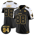 DAL #94 Marshawn Kneeland Memorial Patch Gold Vapor Limited Jersey