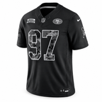 Men’s Nick Bosa #97 San Francisco 49ers 2026 Salute to Service Stitched Limited Jersey – Black