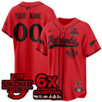 NE Stranger Things Vapor Limited Baseball Jersey - All Stitched
