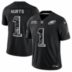 Men’s Jalen Hurts #1 Philadelphia Eagles Salute to Service Football Fan Jersey – Black