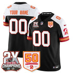 TB 2-Time Champions Patch Throwback Vapor Limited Jersey
