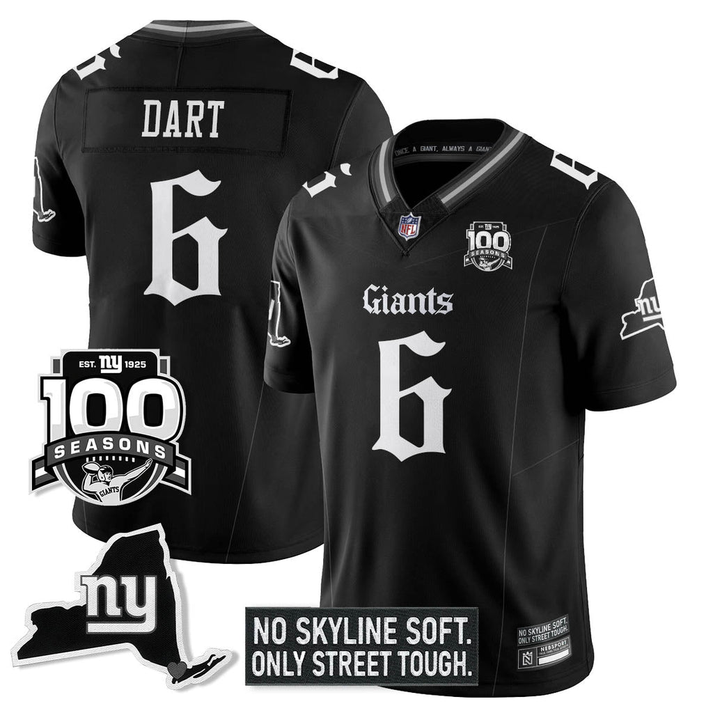 NYG 100th Seasons 'Gothic Gotham Edition' Vapor Limited Jersey