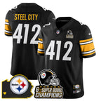 PIT 6-Time Champions Patch Vapor Limited Jersey