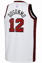 Nike 2022-23 City Edition Chicago Bulls Ayo Dosunmu #12 White Dri-FIT Swingman Jersey