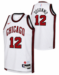 Nike 2022-23 City Edition Chicago Bulls Ayo Dosunmu #12 White Dri-FIT Swingman Jersey