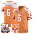 TB 2-Time Champions Patch Throwback Vapor Limited Jersey