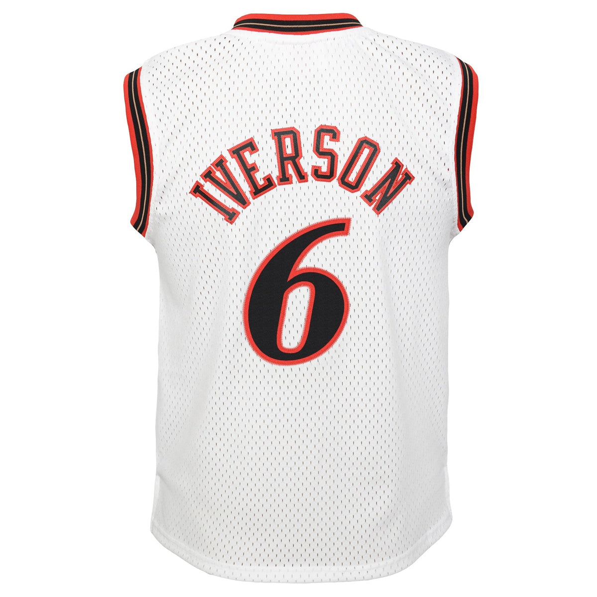 Philadelphia 76ers Allen Iverson Mitchell & Ness White 2002 Hardwood Classics Swingman Jersey