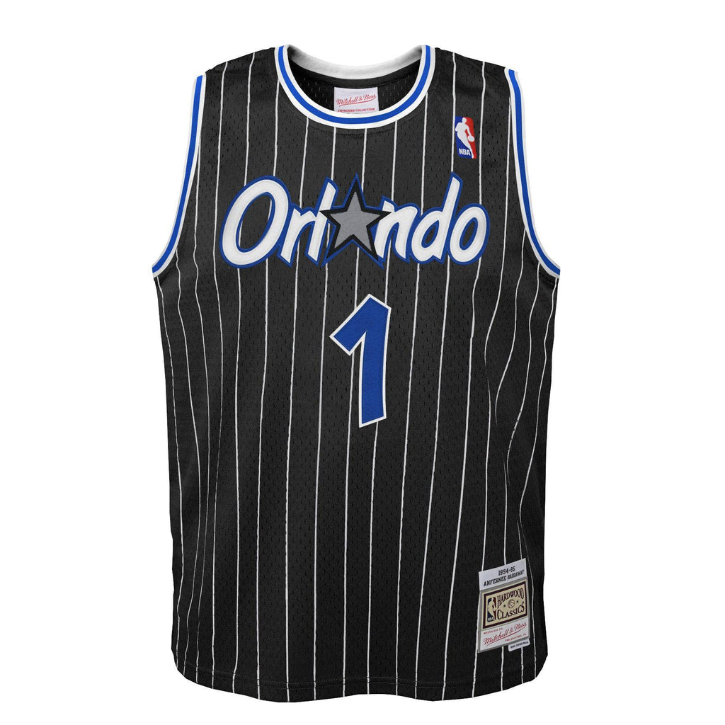 Orlando Magic Anfernee  Penny Hardaway Mitchell & Ness 1994 NBA Black Hardwood Classic Swingman Jersey