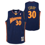 Stephen Curry Golden State Warriors Mitchell & Ness Navy Blue 2009-10 Hardwood Classics Swingman Jersey