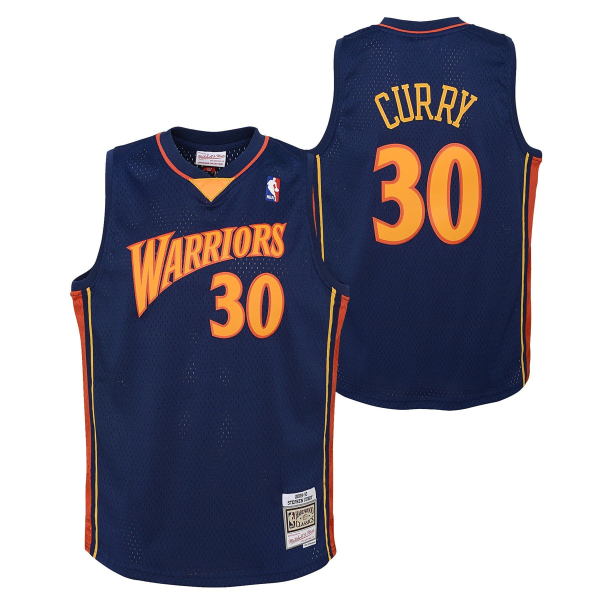 Stephen Curry Golden State Warriors Mitchell & Ness Navy Blue 2009-10 Hardwood Classics Swingman Jersey