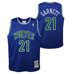 Minnesota Timberwolves Kevin Garnett Mitchell & Ness Blue 1995-96 Hardwood Classics Swingman Jersey