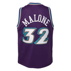 Utah Jazz Karl Malone Mitchell & Ness Purple 1996-97 Hardwood Classics Swingman Jersey