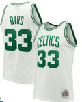 Boston Celtics Larry Bird White 1985-86 Hardwood Classics Swingman Jersey