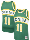 Seattle Supersonics Detlef Schrempf 1994-95 Mitchell & Ness Green Basketball Jersey
