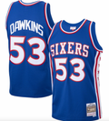 Men's Mitchell & Ness Darryl Dawkins Royal Philadelphia 76ers 1976-77 Hardwood Classics Swingman Player Jersey