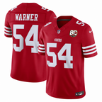 Men's Fred Warner #54 San Francisco 49ers Team Vapor F.U.S.E. Stitched Limited Jersey