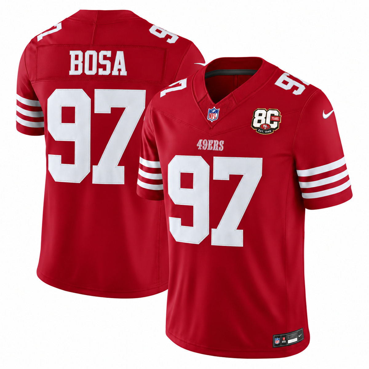 Men's San Francisco 49ers Team Vapor F.U.S.E. Stitched Limited Jersey