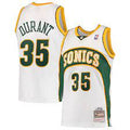 Seattle Supersonics Kevin Durant White 2007-08 Hardwood Classics Swingman Jersey