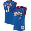 Philadelphia 76ers Allen Iverson 1999-2000 Mitchell & Ness Blue Basketball Jersey