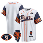 CHI Illinois Patch Baseball Jersey - All Stitched
