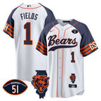 CHI Illinois Patch Baseball Jersey - All Stitched