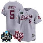 Men's Texas A&M Aggies 2024 College World Series Vapor Premier Limited Jersey - All Stitched