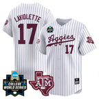 Men's Texas A&M Aggies 2024 College World Series Vapor Premier Limited Jersey - All Stitched