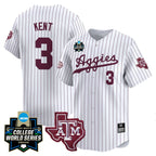 Men's Texas A&M Aggies 2024 College World Series Vapor Premier Limited Jersey - All Stitched