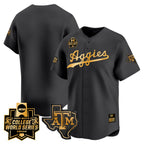 Men's Texas A&M Aggies 2024 College World Series Vapor Premier Limited Jersey - All Stitched
