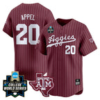 Men's Texas A&M Aggies 2024 College World Series Vapor Premier Limited Jersey - All Stitched