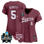 Women's Texas A&M Aggies 2024 College World Series Vapor Premier Limited Jersey - All Stitched