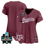 Women's Texas A&M Aggies 2024 College World Series Vapor Premier Limited Jersey - All Stitched