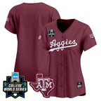 Women's Texas A&M Aggies 2024 College World Series Vapor Premier Limited Jersey - All Stitched