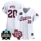Women's Texas A&M Aggies 2024 College World Series Vapor Premier Limited Jersey - All Stitched
