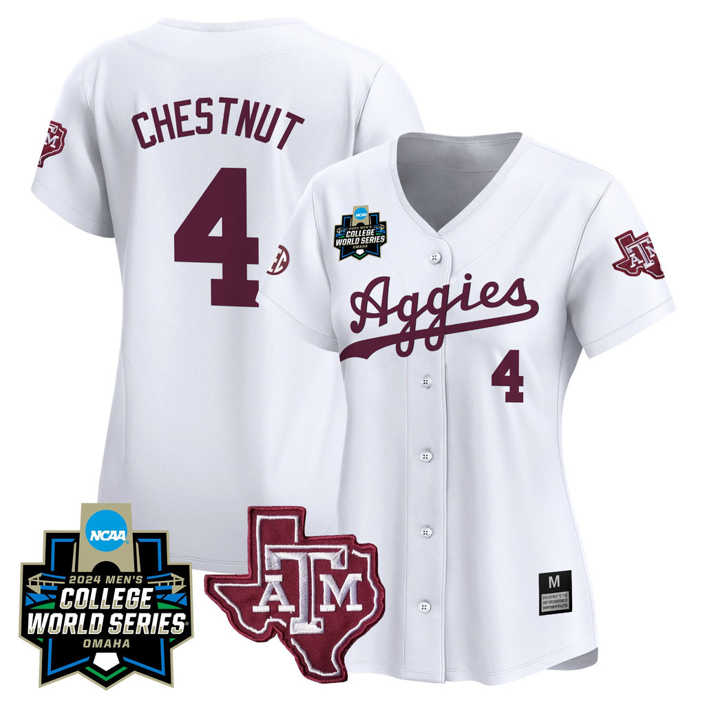 Women's Texas A&M Aggies 2024 College World Series Vapor Premier Limited Jersey - All Stitched